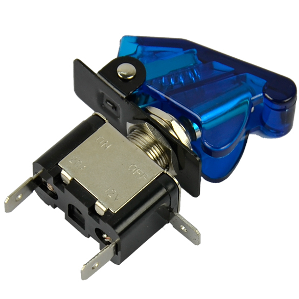 LED Toggle Blue Switch with Blue Cover